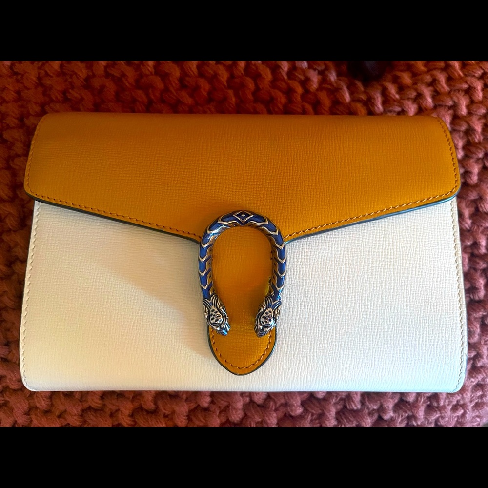 RARE color GUCCI Dionysus mini wallet chain purse